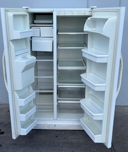 Kenmore white side by side refrigerator