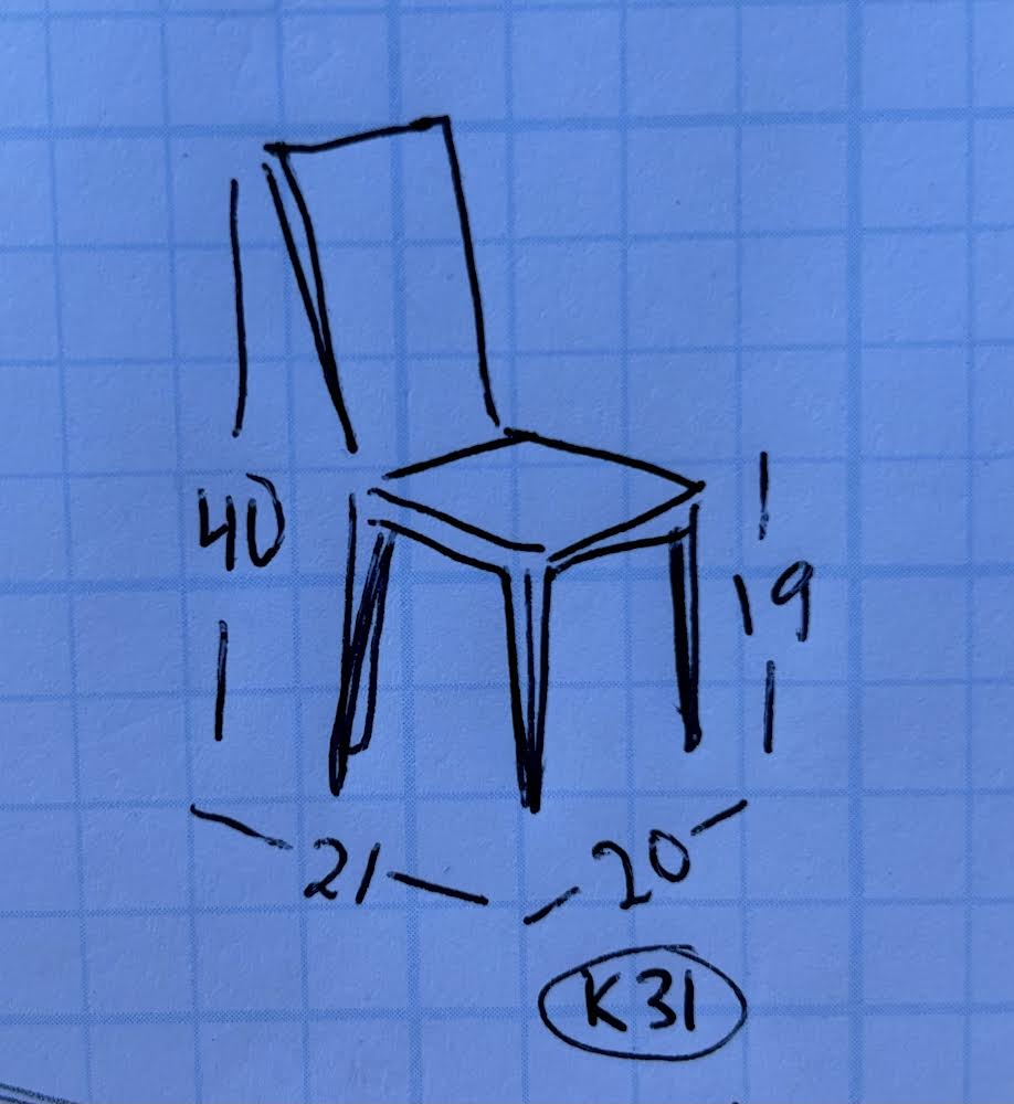Dining Side Chairs, a pair