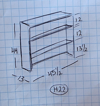 Wicker bookcase/ bookshelf