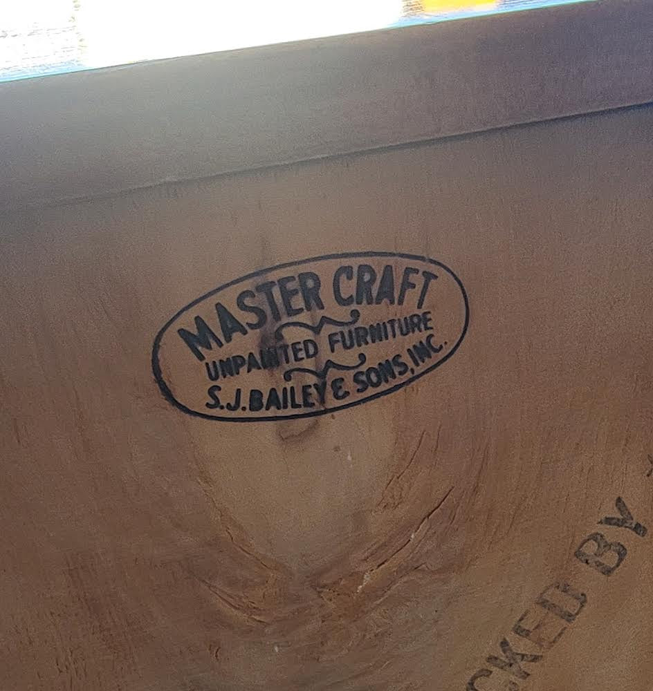 Master craft S J Bailey & Sons dresser/ chest of drawers