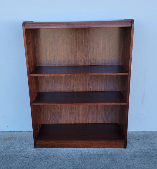 Dark wood danish teak modern style short/small bookcase/ bookshelf