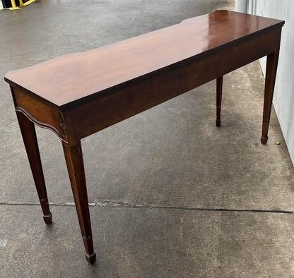 Antique Adam Style Mahogany Console Entryway Table