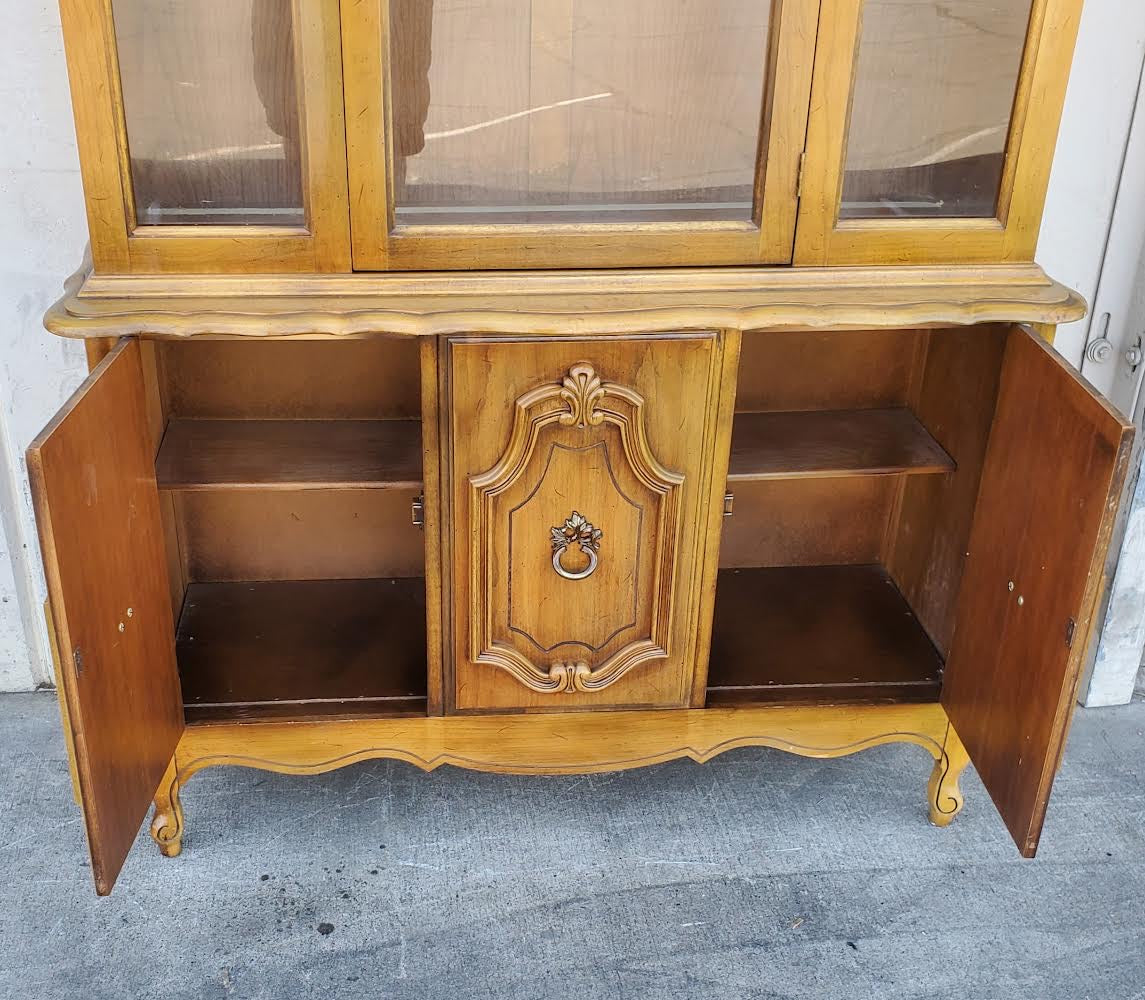china hutch cabinet french provincial style vintage
