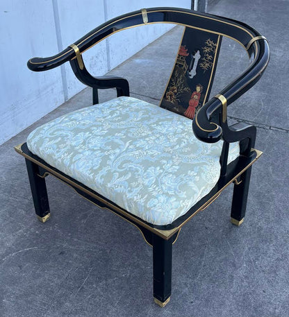 James Mont 1970's Century Lacquer Ming Chair Antique Vintage