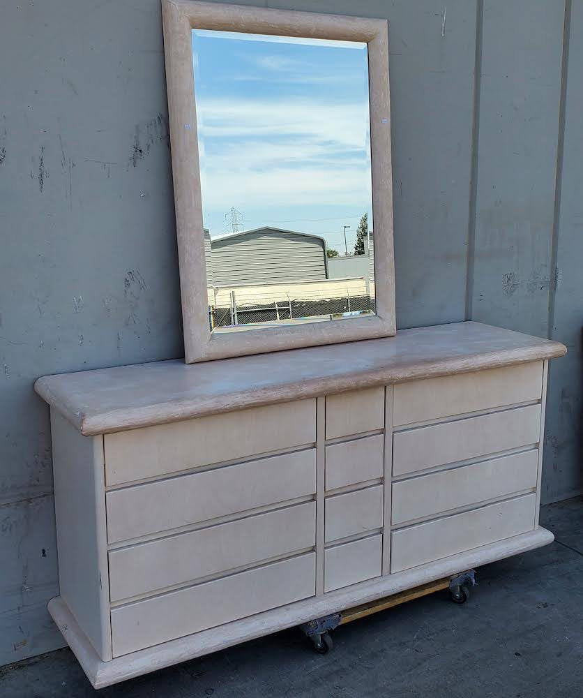 Dresser with mirror sideboard/buffet