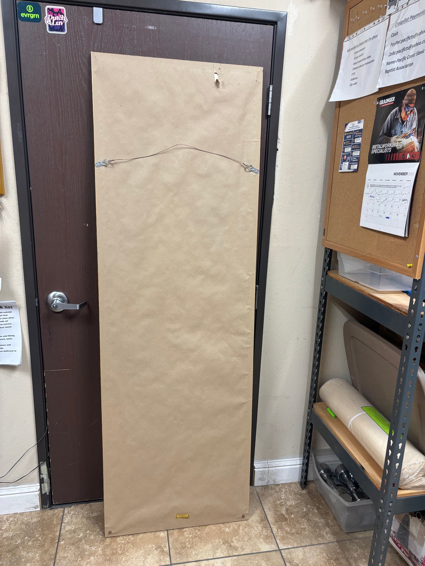 Asian / Chinese/ Japanese silk vintage framed painting