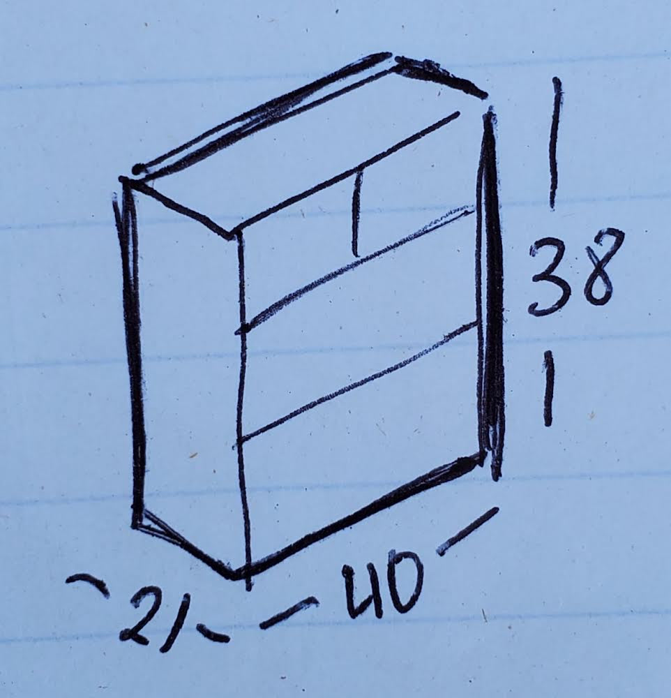 Dresser/chest of drawers
