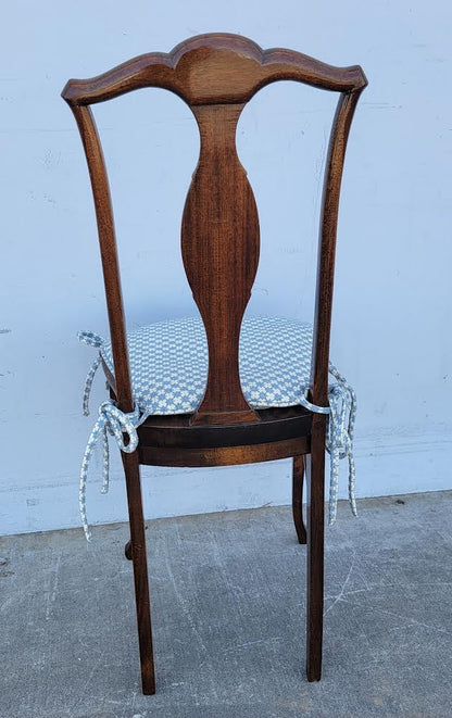 Stern brothers antique/vintage dining side chair dark wood