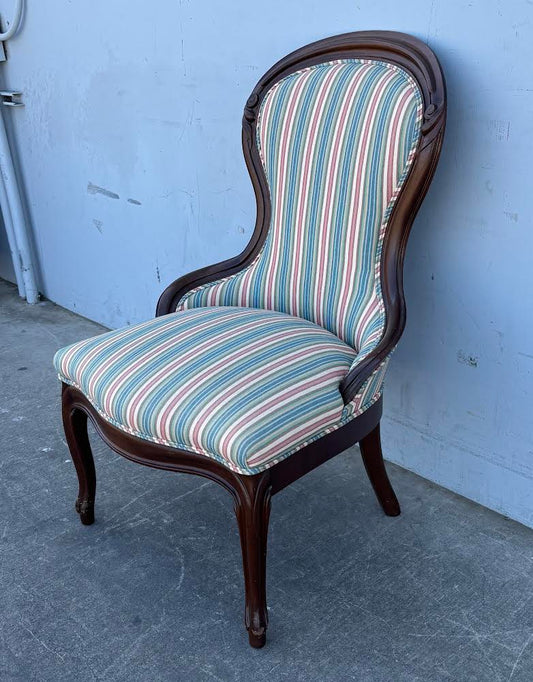 antique/ vintage Victorian style striped chair