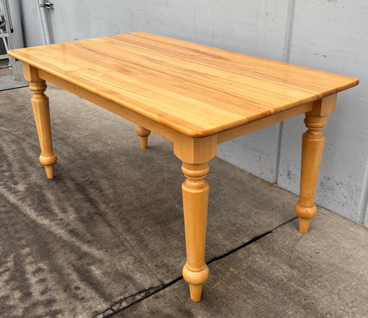 Light wood dining table