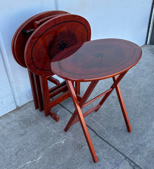 3 Cherry Foldable Tables