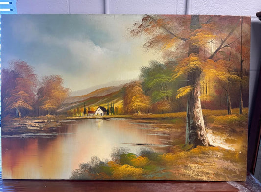 Vintage Scenery Oil Painting