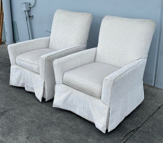 Matching Lazboy Swivel Upholstered Accent Chairs