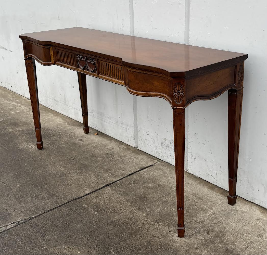 Antique Adam Style Mahogany Console Entryway Table