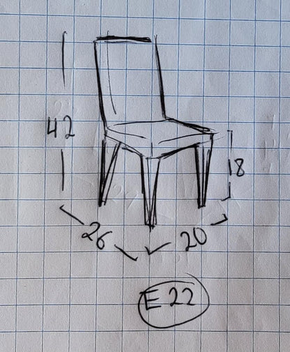 Dining side chairs (4) beige/tan