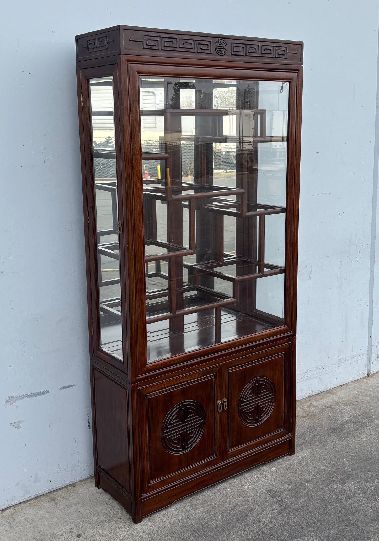 Asian/ Chinese style curio display cabinet