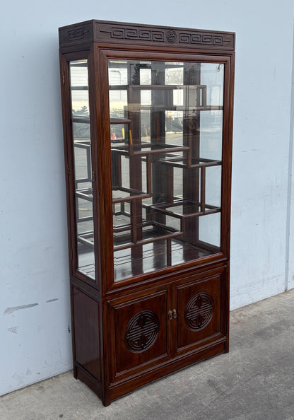 Asian/ Chinese style curio display cabinet