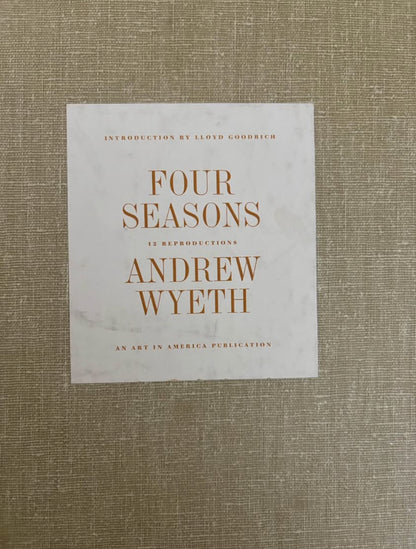 The FOUR SEASONS a Portfolio of 7 Loose Prints by Andrew Wyeth in Case First Printing 1962