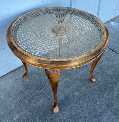 Vintage coffee table, Chippendale design, table living room, 60s, Germany