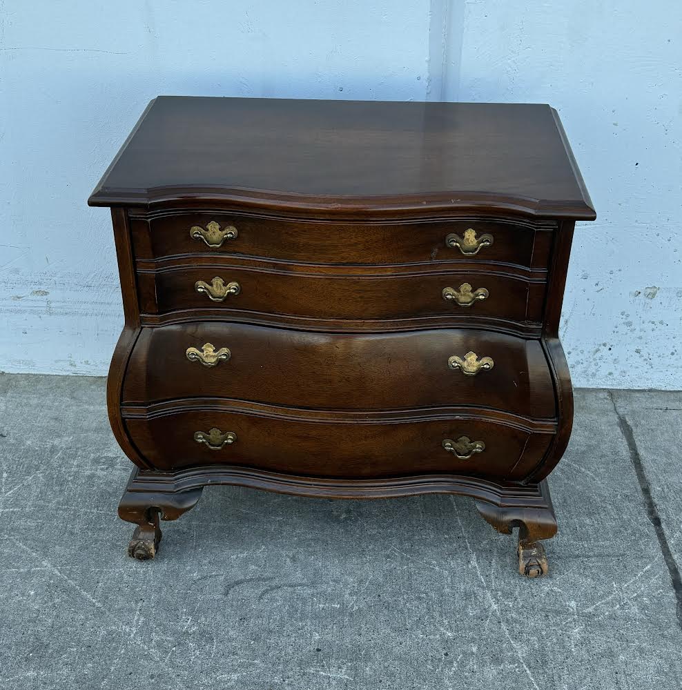 Vintage Nightstand Drawers With Gold Handles