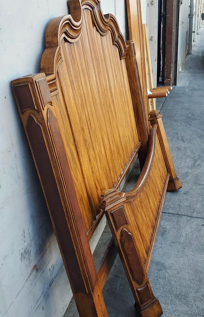 Queen size bed frame wood