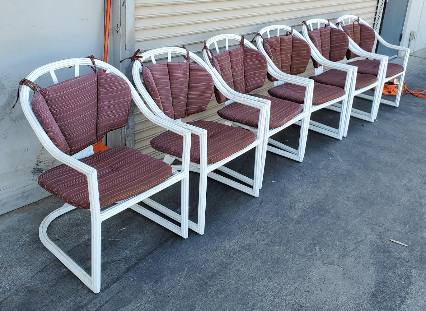 patio white armchairs (6)