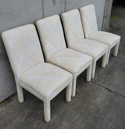 White 4 dining chairs