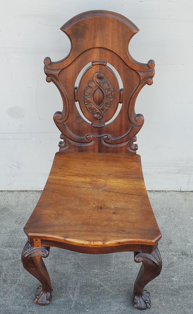 thesen of knysna Africa dining side/hall chair carved