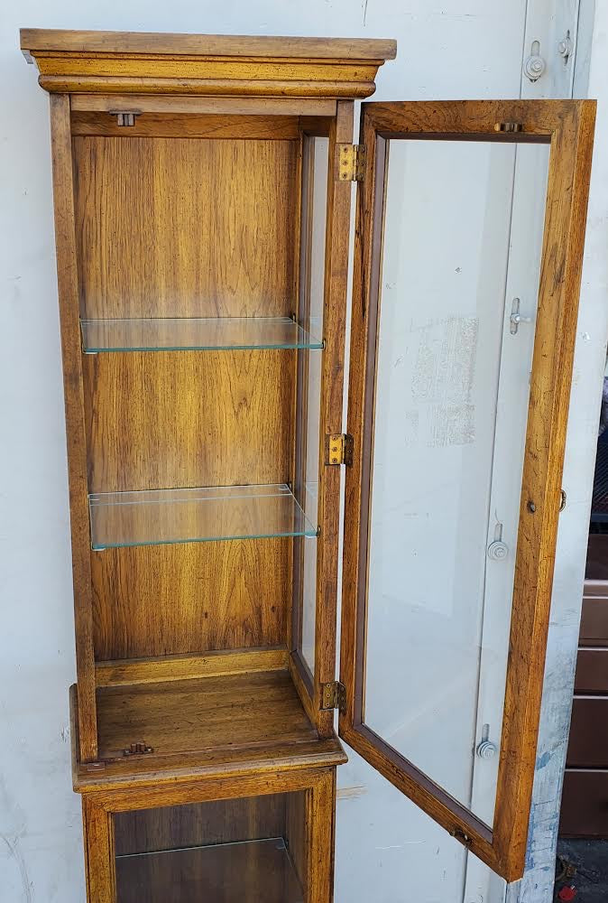 Narrow display/curio cabinet tall