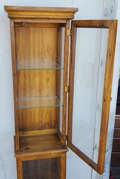 Narrow display/curio cabinet tall