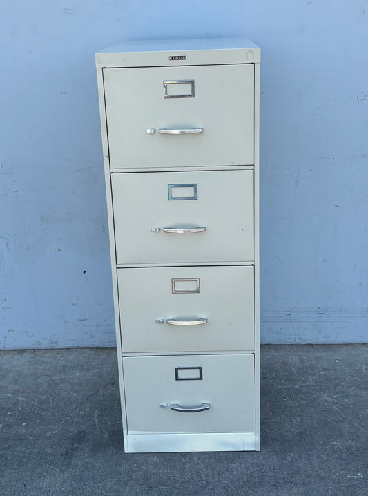 Anderson Hickey Co White Metal 4 Tier Filing Cabinet