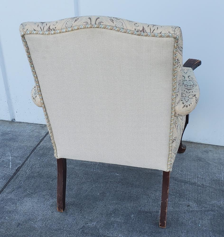 antique/vintage armchair tan/ beige
