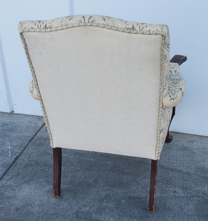 antique/vintage armchair tan/ beige