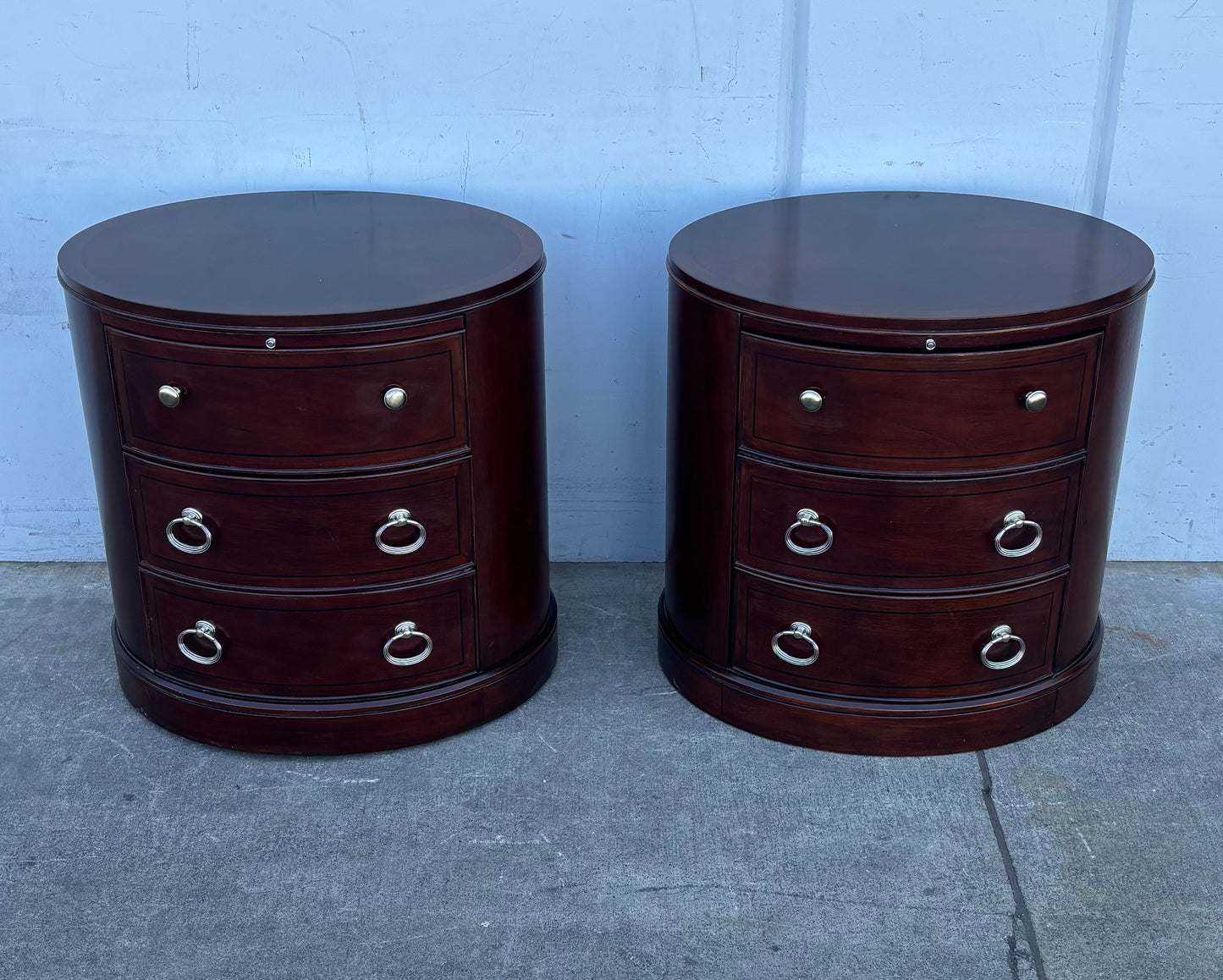 Dark wood nightstands / end/ side tables
