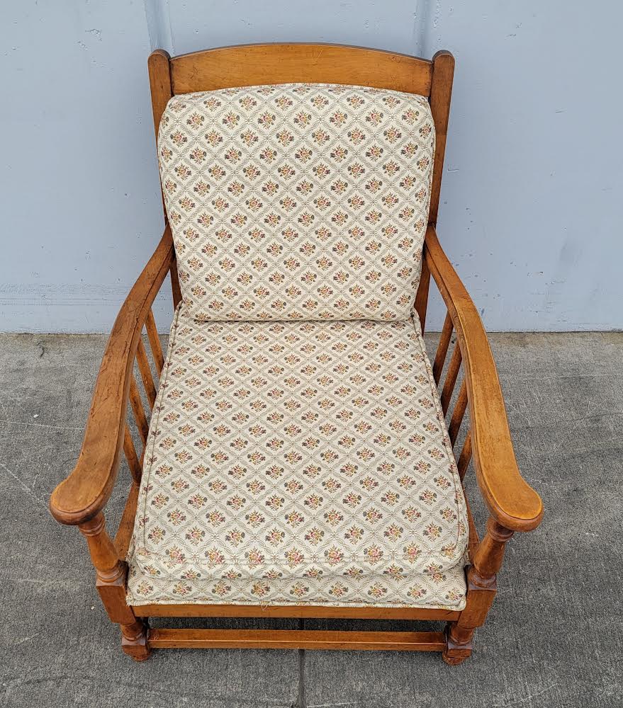antique/ vintage floral armchair