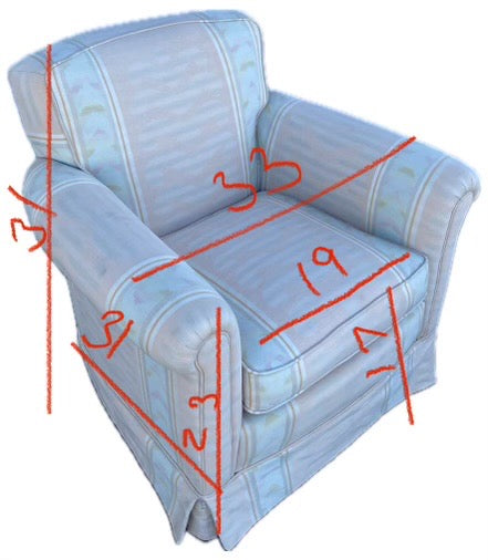 Armchairs set (2) pink/cream blue