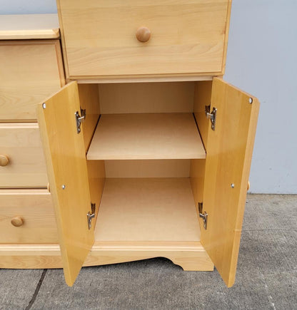 Pali seven drawer dresser/ cabinet light wood