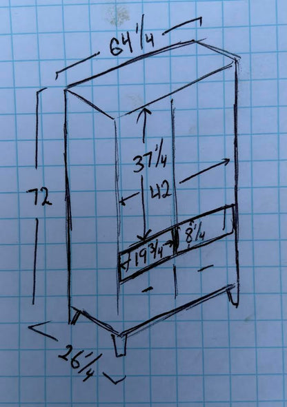Solid Wood Armoire & Wardrobe