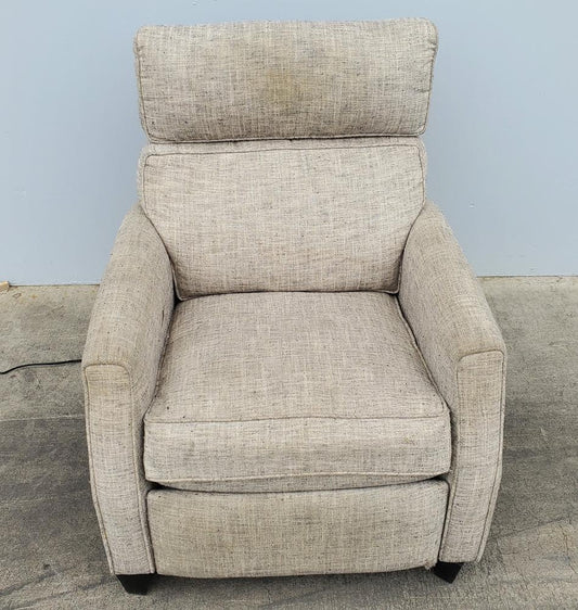 Tan/beige electric recliner armchair