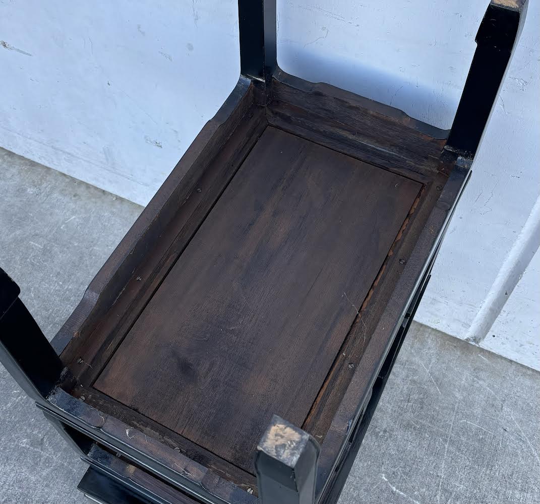 Antique Chinese Lacquer Side Tables