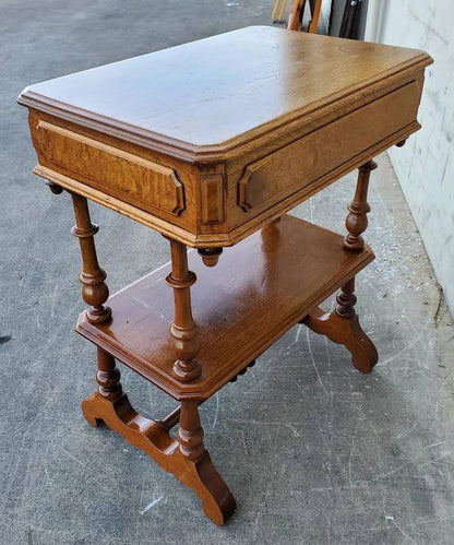 Antique/ vintage Victorian sewing work/library entry table