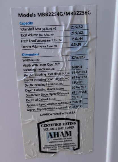 White Maytag plus Refrigerator
