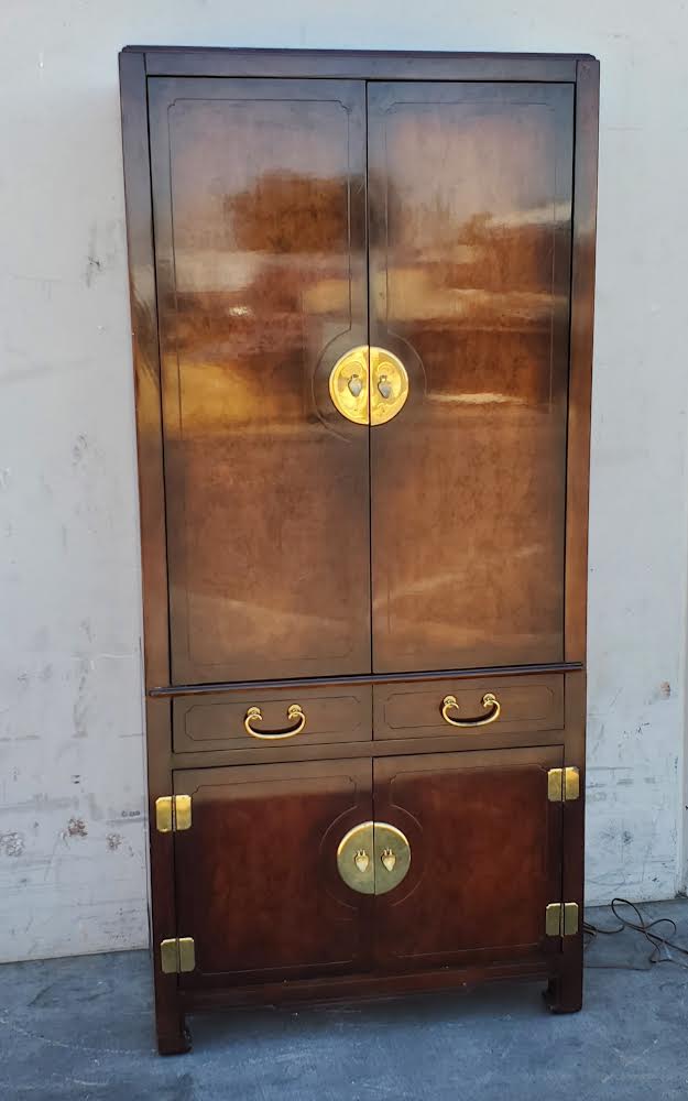 American Of Martinsville asian chinoiserie style armoire/tv cabinet
