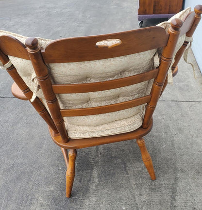 antique/ vintage maple wing back armchair
