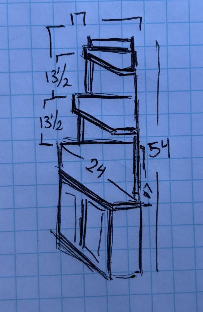 Chinese Inspired Corner Etagere / stand/ shelf Cabinet