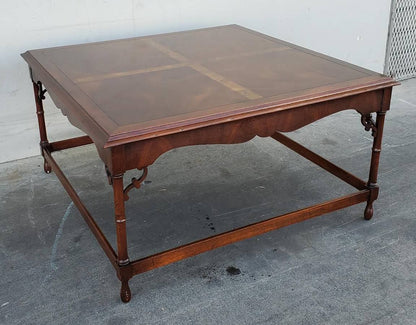 Dark wood coffee table