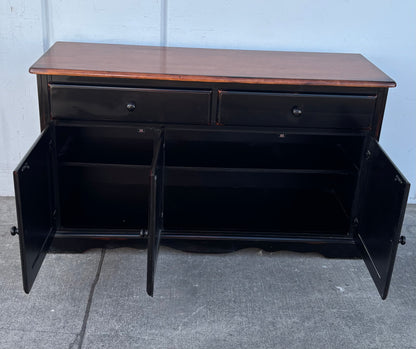 Black sideboard/ buffet credenza