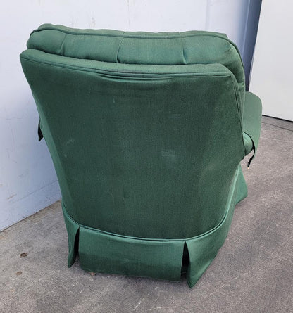 Green rocking armchair