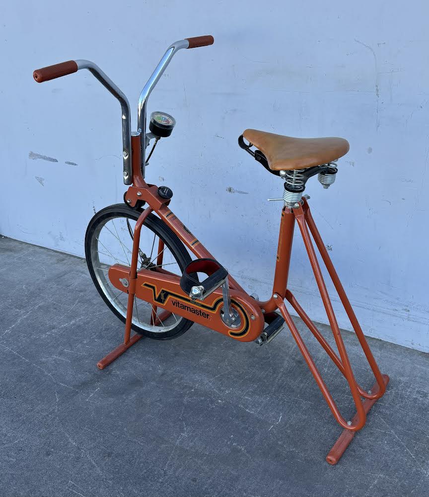 Vitamaster Roto vintage orange cycle exercise bike