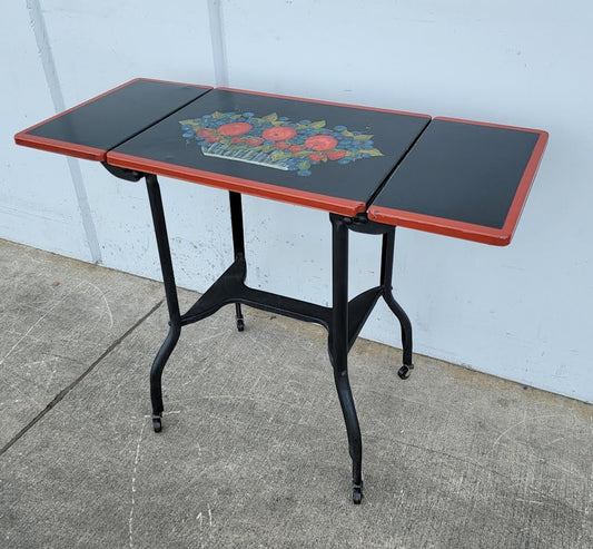 Restaurant deco table drop sides black